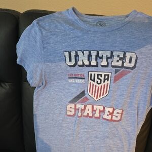 47 Brand Heather Blue Graphic Tee